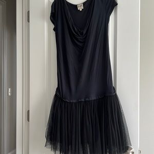 Haute Hippie short sleeve tulle dress